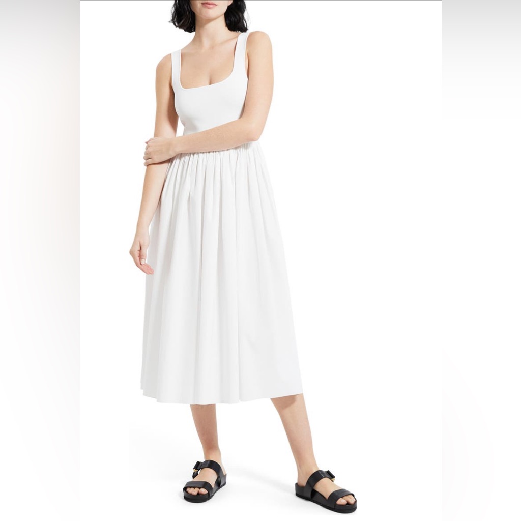 Theory Gloss Midi Dress